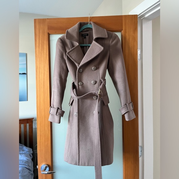 Bebe mauve wool coat - Picture 1 of 5